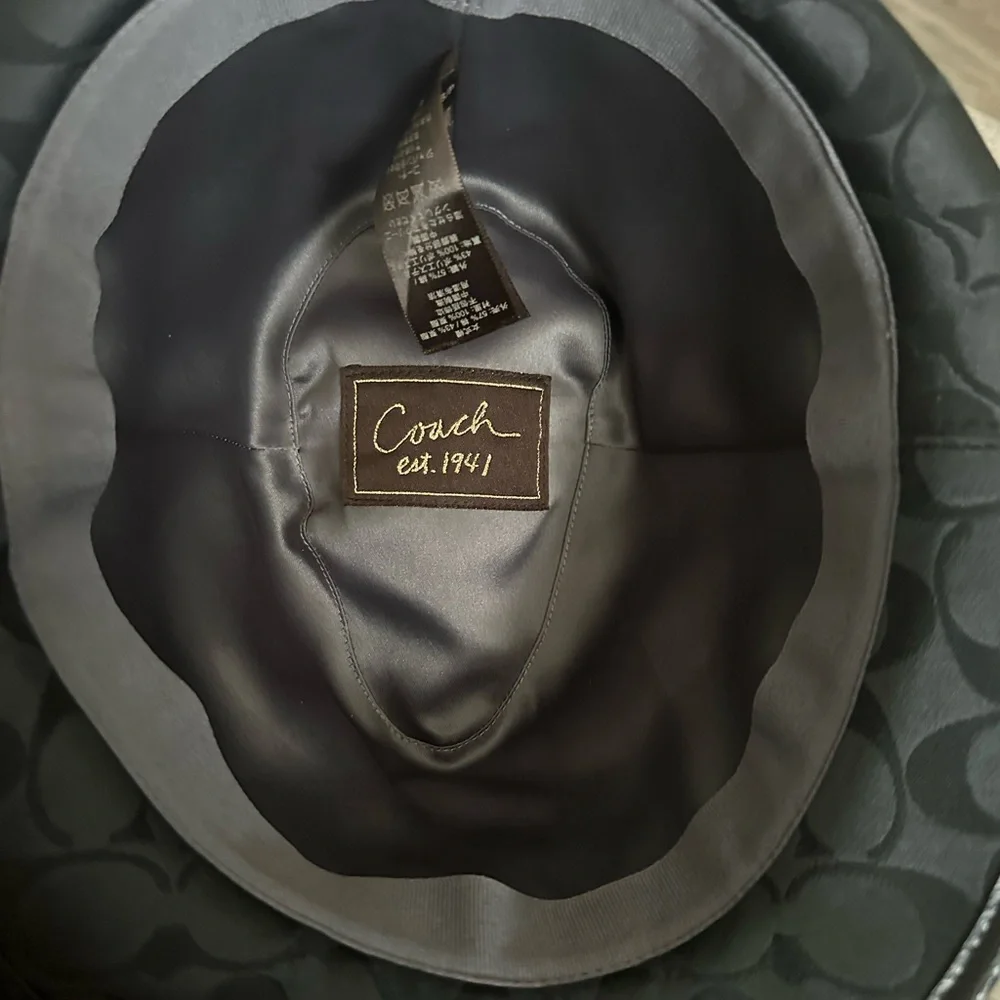 Coach Black Monogram Hat - Picture 5 of 7